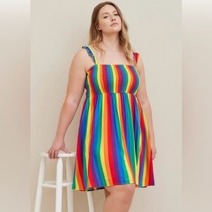 Torrid Rainbow Dress (size 1)